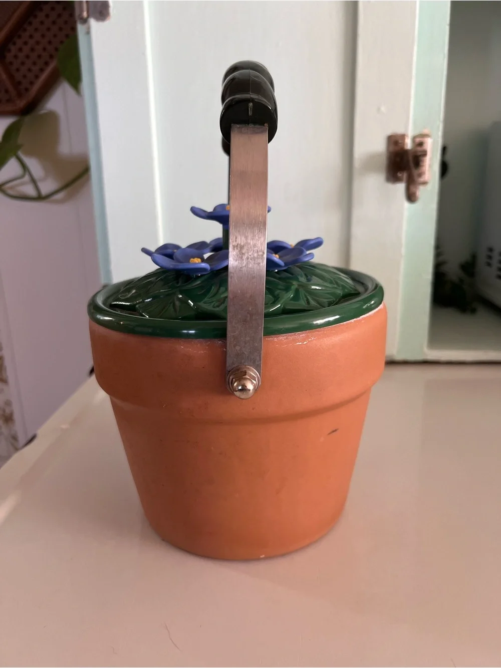 Rare 1990’s Vintage Whistling Ancona Flowerpot Teapot